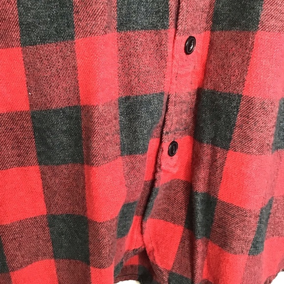 Madewell Buffalo Plaid Ex-Boyfriend Fleece Button Up Size Small. - Picture 4 of 7